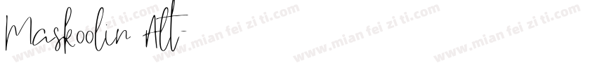 Maskoolin Alt字体转换